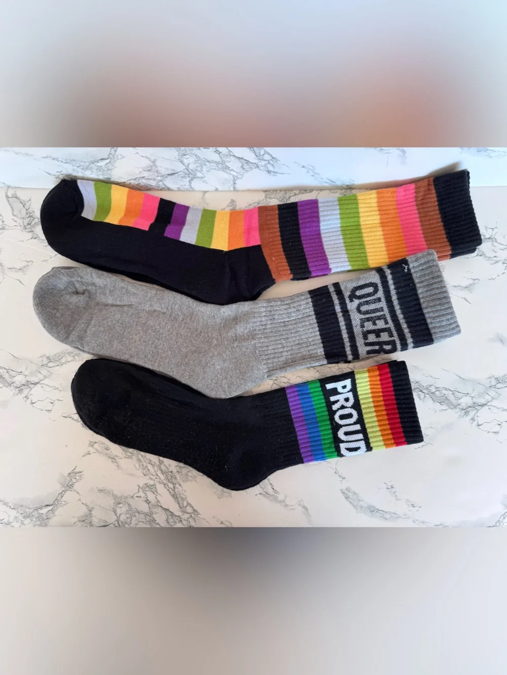 3 Pairs Target Take Pride LGBTQ Socks